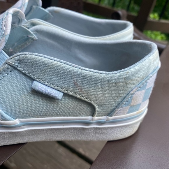 Vans checkered blue and white womens shoe - Picture 5 of 5